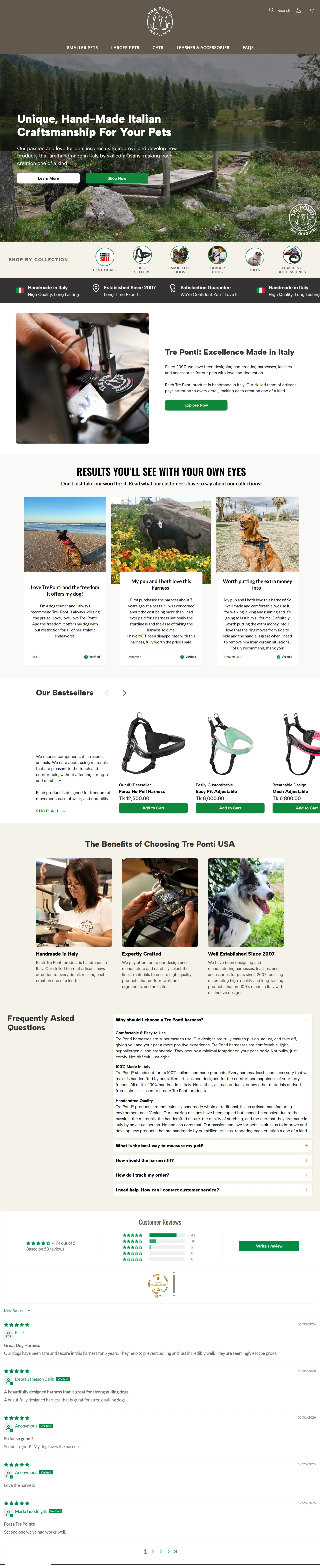 Tre-Ponti-Pet-Harnesses