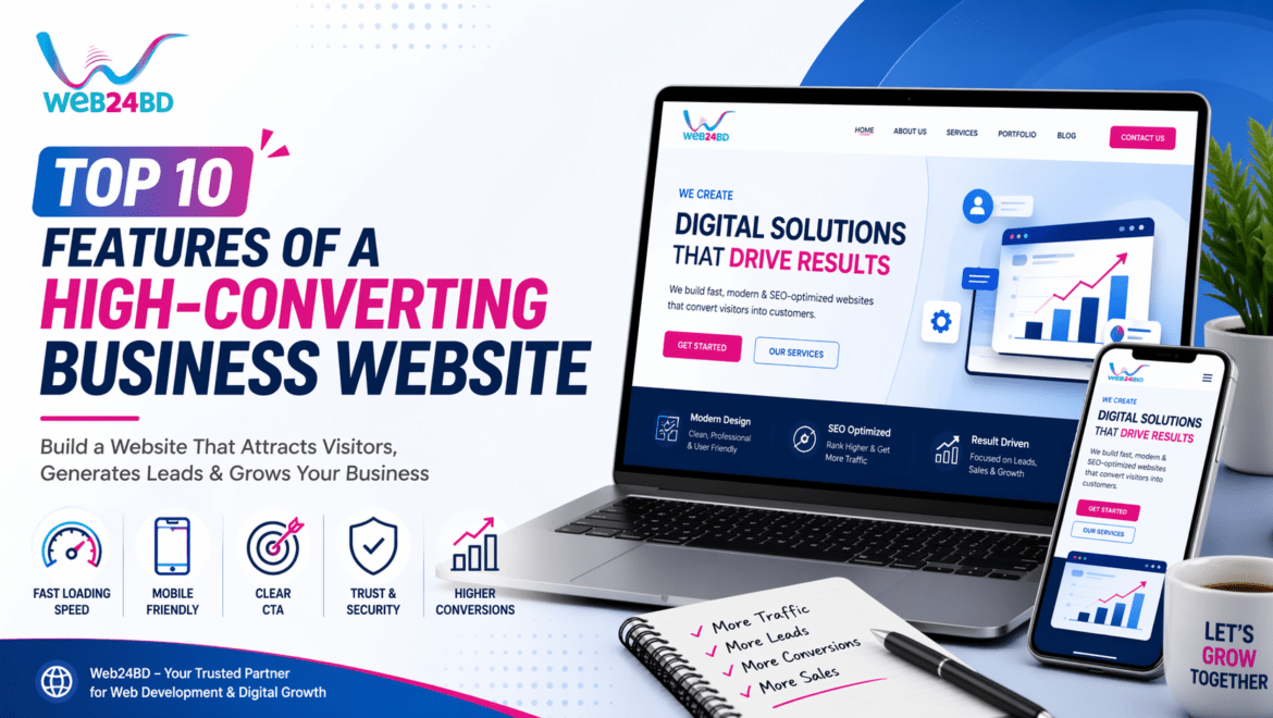 Top 10 Features of a High-Converting Business Website