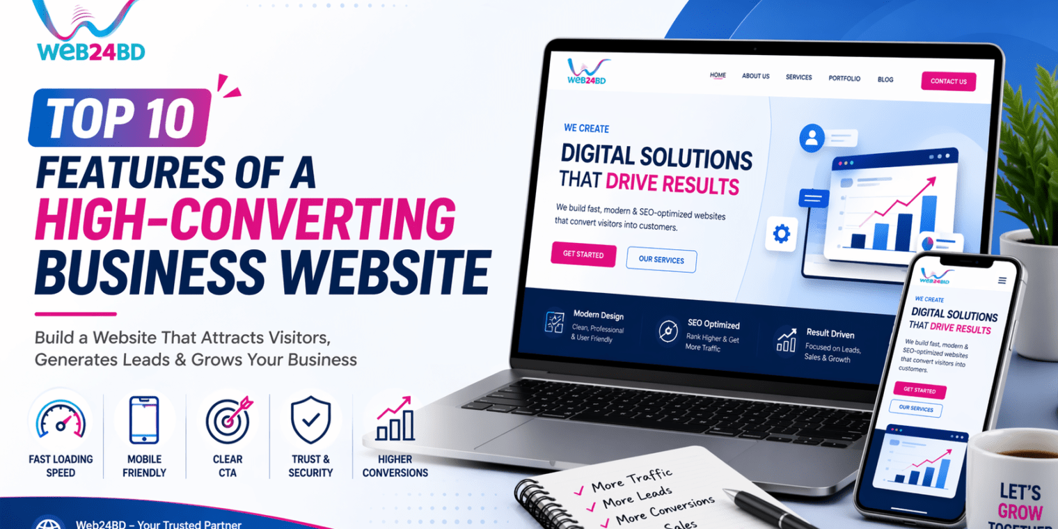 Top 10 Features of a High-Converting Business Website